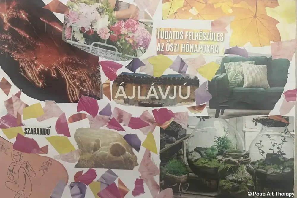 Montázs újságkivágásokból az őszi hónapokra készülve